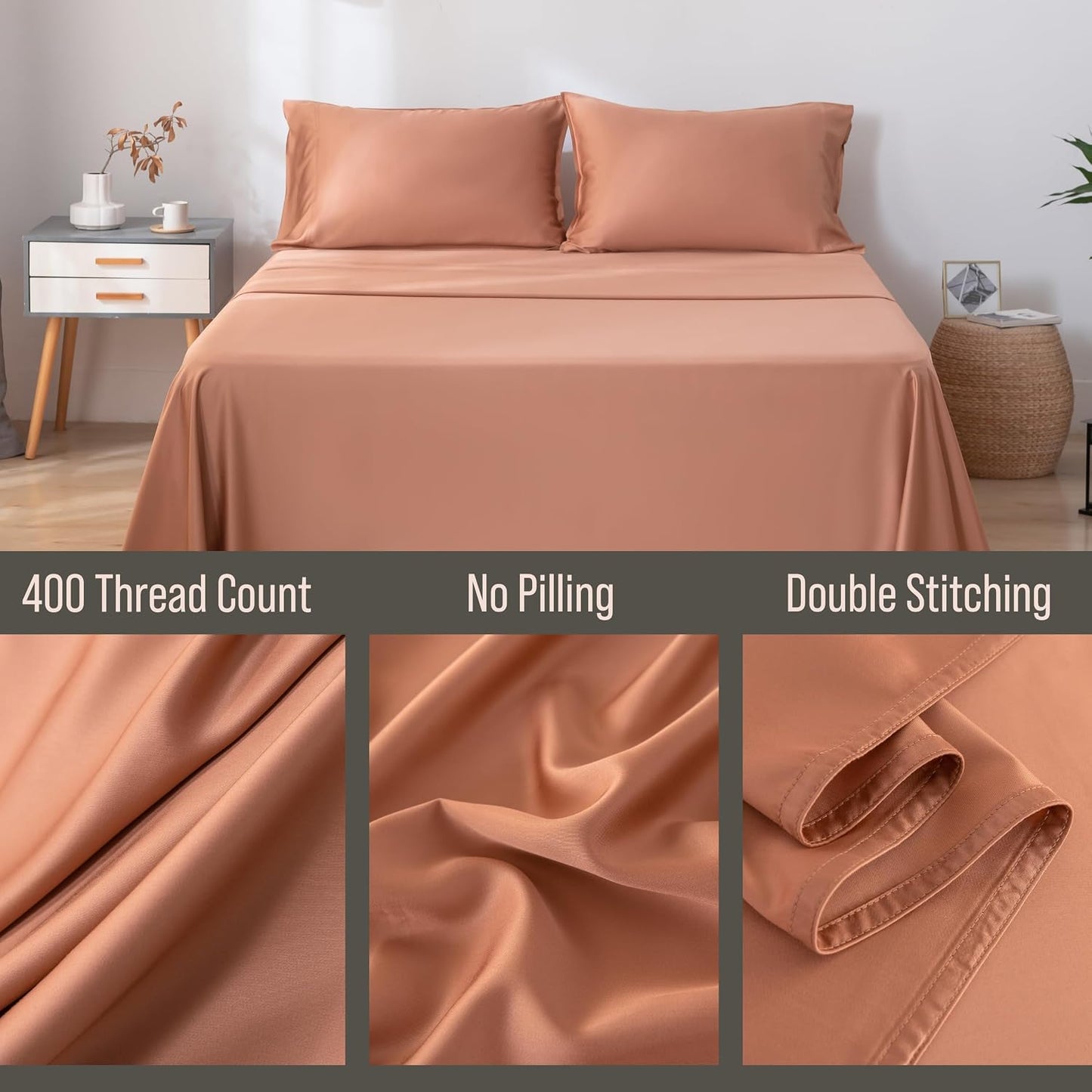 Bella Coterie | Luxury Bamboo Viscose Standard Size Pillowcase Set