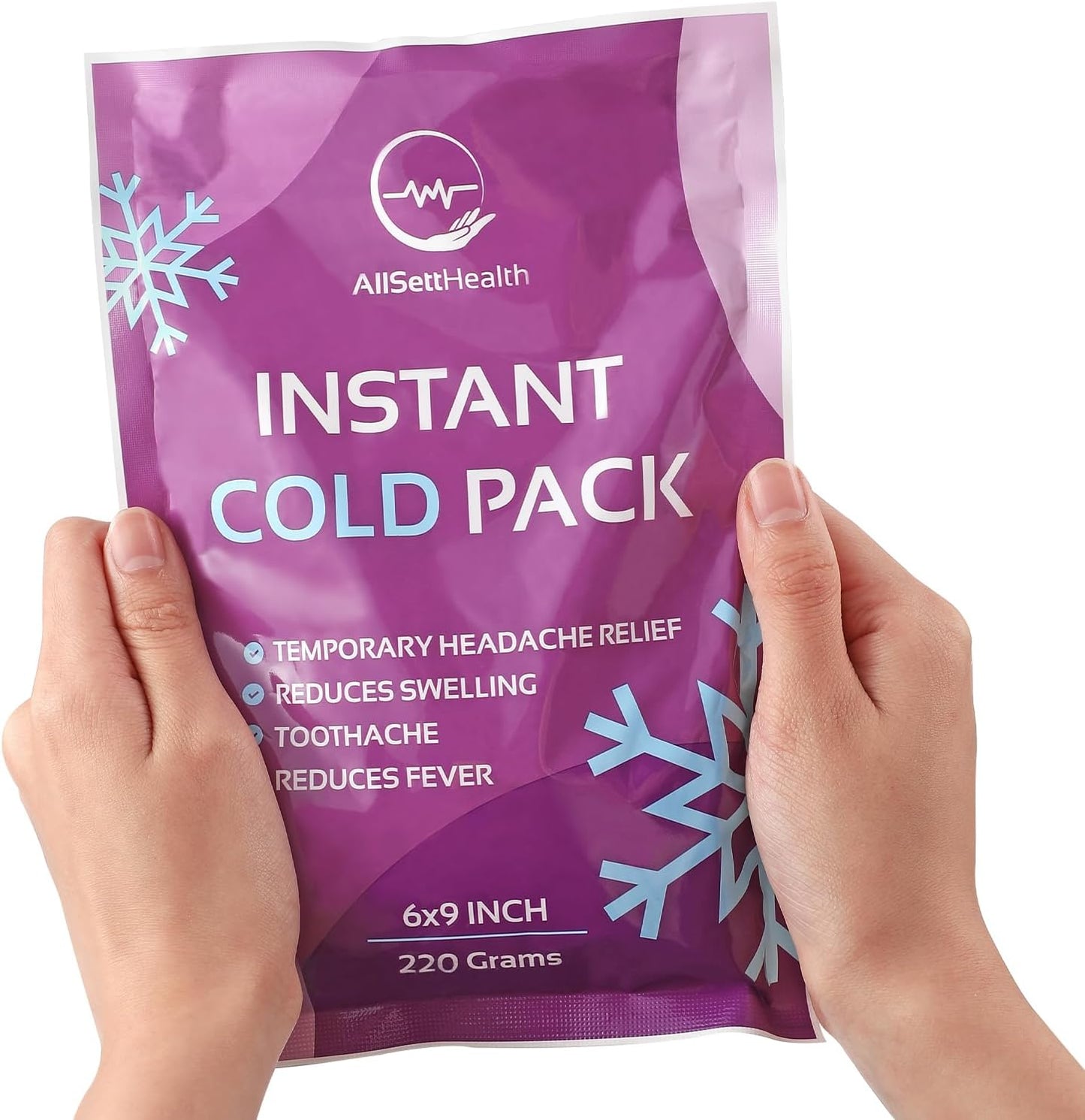50 Pack Instant Ice Packs for Injuries, Disposable First Aid Cold Packs