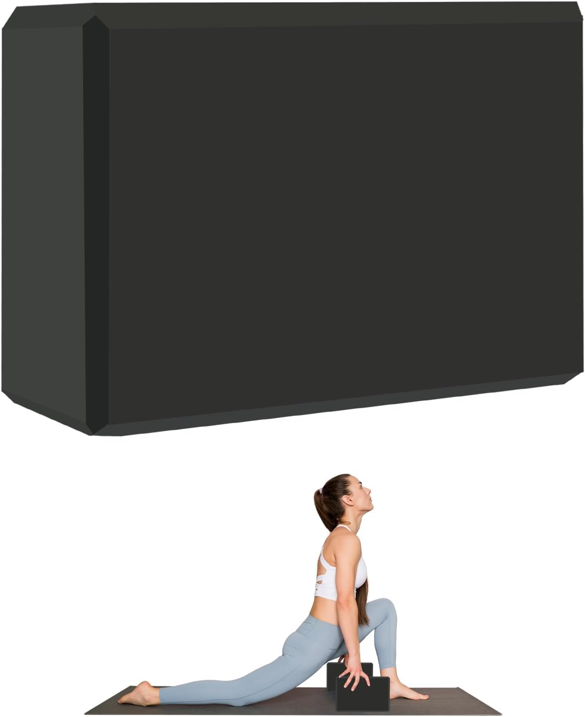 9"x6"x3" Yoga Blocks, Soft Non-Slip Surface Premium Foam Blocks, Supportive, Lightweight, Odor Resistant, Yoga Accessories for Pilates Meditation General Fitness Stretching Toning