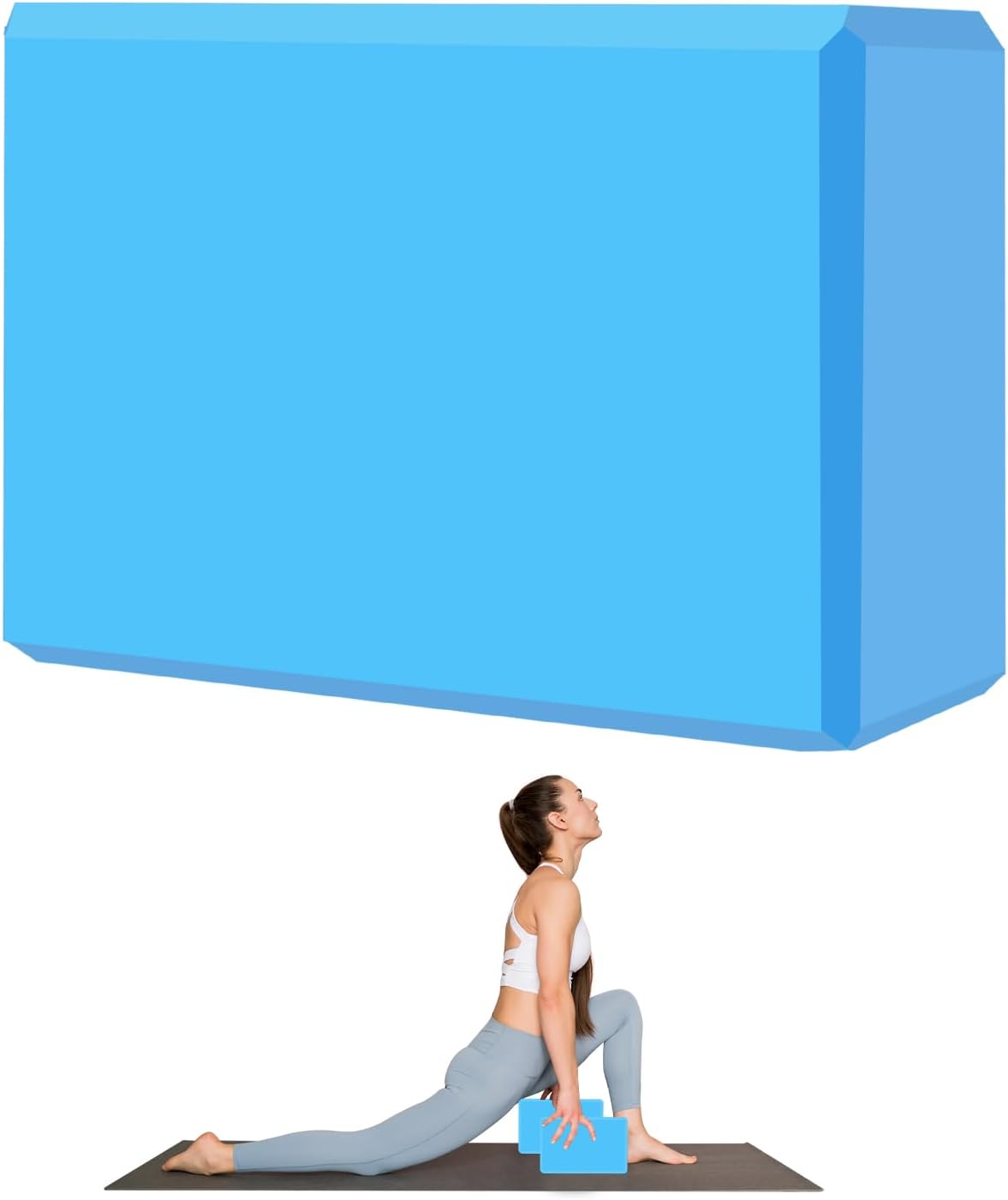 9"x6"x3" Yoga Blocks, Soft Non-Slip Surface Premium Foam Blocks, Supportive, Lightweight, Odor Resistant, Yoga Accessories for Pilates Meditation General Fitness Stretching Toning