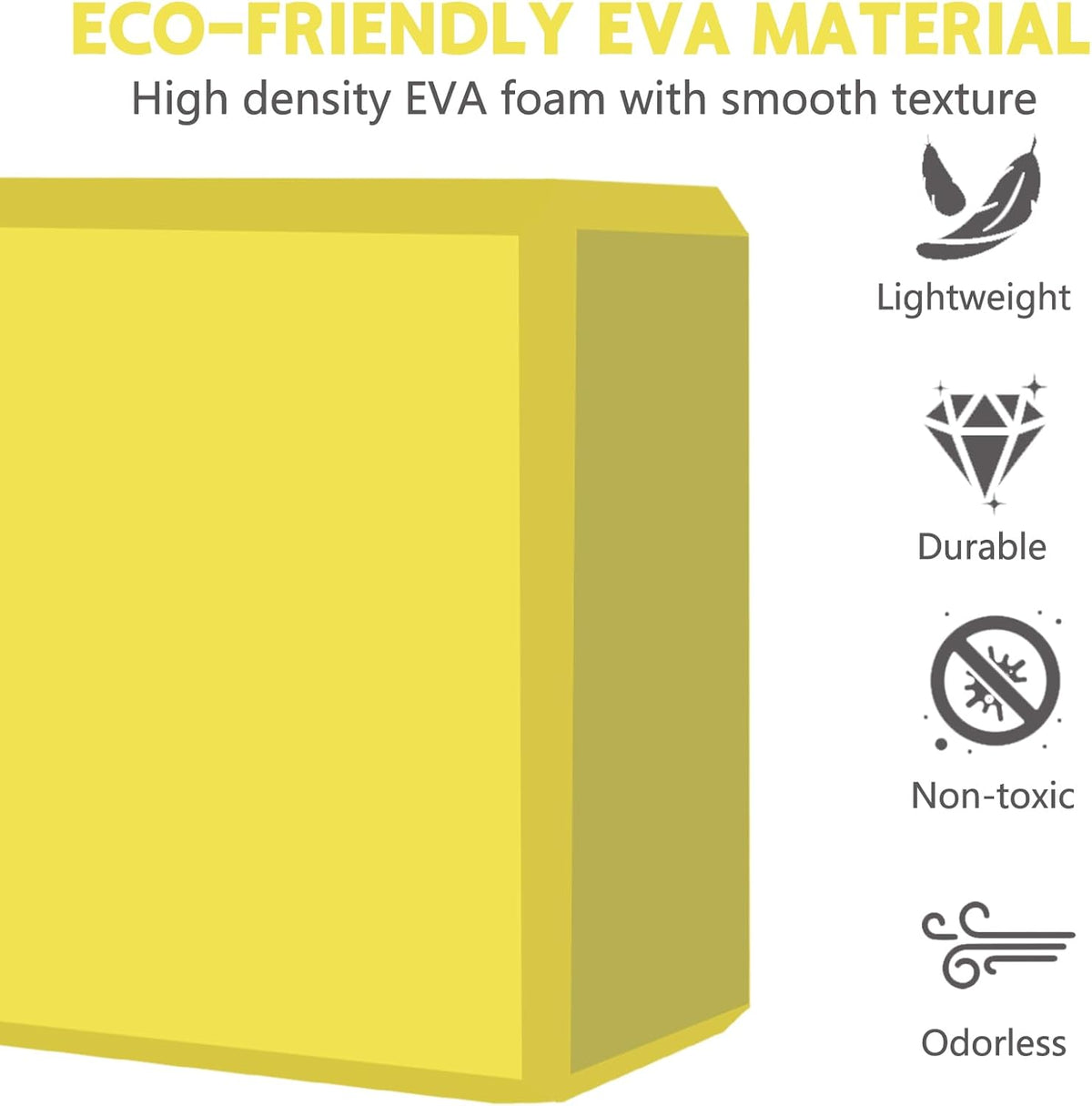 9"x6"x3" Yoga Blocks, Soft Non-Slip Surface Premium Foam Blocks, Supportive, Lightweight, Odor Resistant, Yoga Accessories for Pilates Meditation General Fitness Stretching Toning