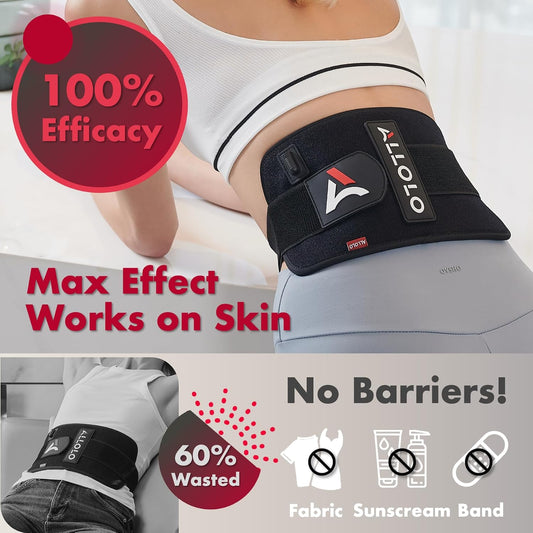 Red Light for Body, 3 in 1 LEDs Red Light Belt with Timer Remote Control, 660nm 850nm Infrared Light Pad for Body Waist Shoulder Knee, 12.6" x 6.3" Large Area