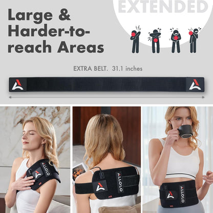 Red Light for Body, 3 in 1 LEDs Red Light Belt with Timer Remote Control, 660nm 850nm Infrared Light Pad for Body Waist Shoulder Knee, 12.6" x 6.3" Large Area