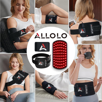 Red Light for Body, 3 in 1 LEDs Red Light Belt with Timer Remote Control, 660nm 850nm Infrared Light Pad for Body Waist Shoulder Knee, 12.6" x 6.3" Large Area