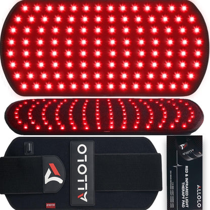Red Light for Body, 3 in 1 LEDs Red Light Belt with Timer Remote Control, 660nm 850nm Infrared Light Pad for Body Waist Shoulder Knee, 12.6" x 6.3" Large Area