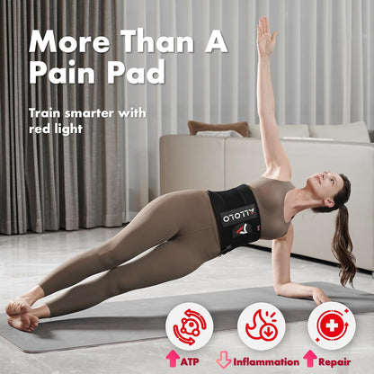 Red Light for Body, 3 in 1 LEDs Red Light Belt with Timer Remote Control, 660nm 850nm Infrared Light Pad for Body Waist Shoulder Knee, 12.6" x 6.3" Large Area