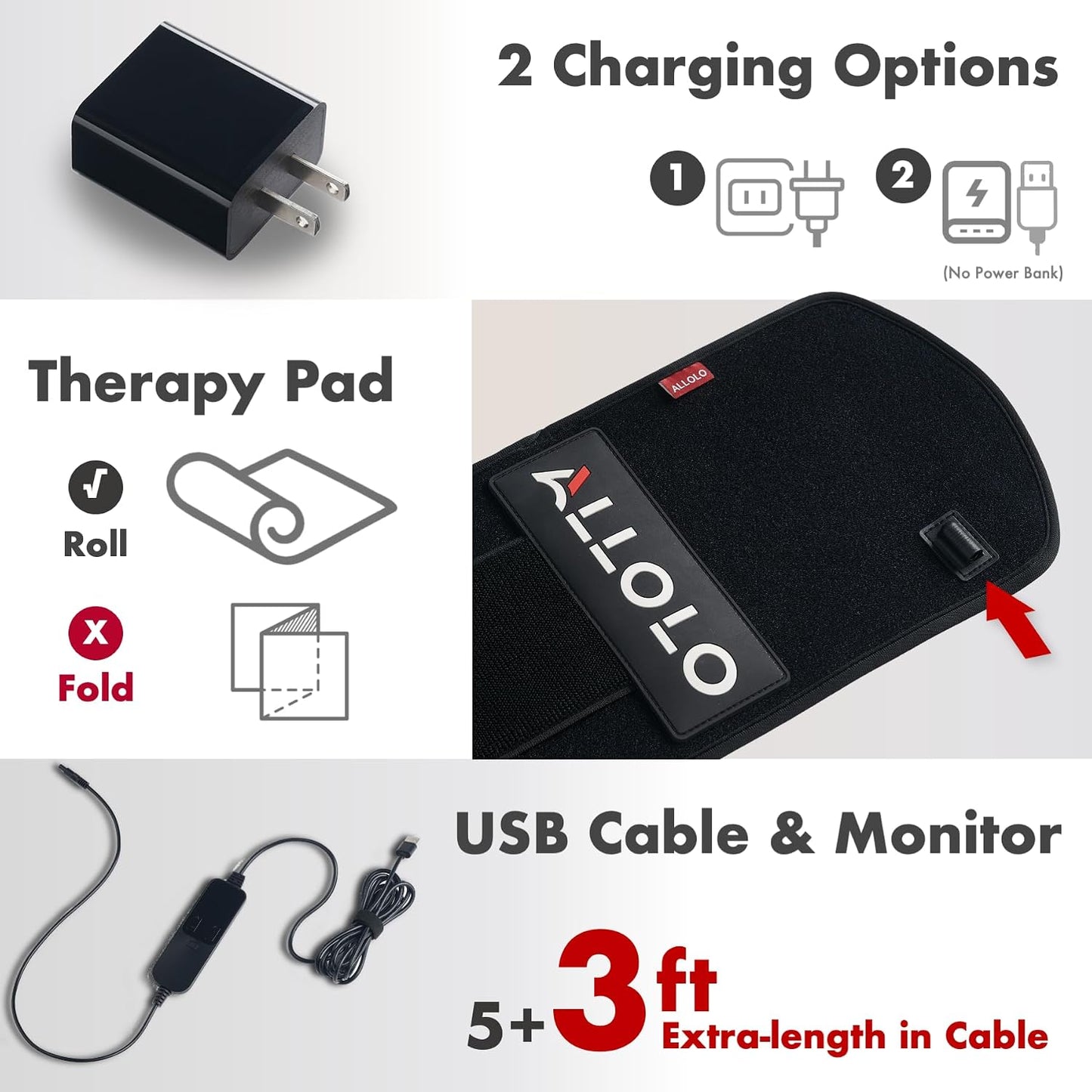 Red Light for Body, 3 in 1 LEDs Red Light Belt with Timer Remote Control, 660nm 850nm Infrared Light Pad for Body Waist Shoulder Knee, 12.6" x 6.3" Large Area