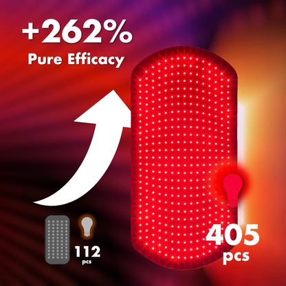 Red Light for Body, 3 in 1 LEDs Red Light Belt with Timer Remote Control, 660nm 850nm Infrared Light Pad for Body Waist Shoulder Knee, 12.6" x 6.3" Large Area