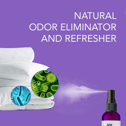 Pillow Mist - Promotes Clear Skin & Protects from Acne-Causing Funk, Cleans Pillows, Hands & Sheets - Aromatherapy Spray for Relaxation & Sleep, Made in USA (Lavender, Dual Pack, 4 oz Each)