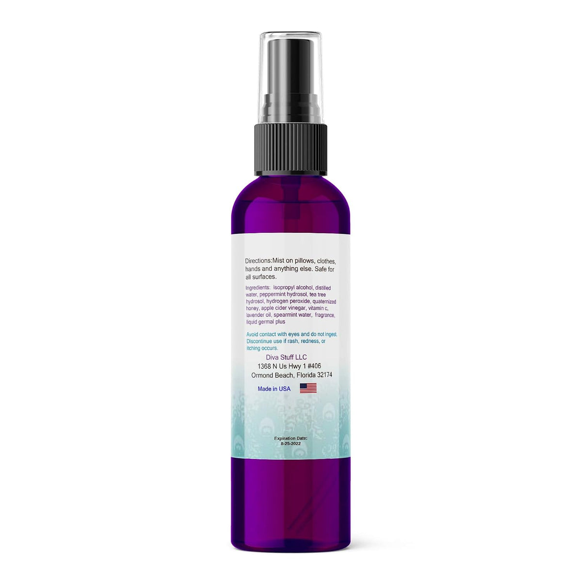 Pillow Mist - Promotes Clear Skin & Protects from Acne-Causing Funk, Cleans Pillows, Hands & Sheets - Aromatherapy Spray for Relaxation & Sleep, Made in USA (Lavender, Dual Pack, 4 oz Each)