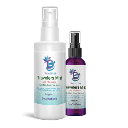 Pillow Mist - Promotes Clear Skin & Protects from Acne-Causing Funk, Cleans Pillows, Hands & Sheets - Aromatherapy Spray for Relaxation & Sleep, Made in USA (Lavender, Dual Pack, 4 oz Each)