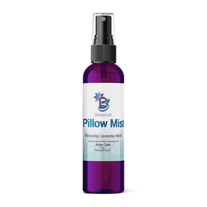 Pillow Mist - Promotes Clear Skin & Protects from Acne-Causing Funk, Cleans Pillows, Hands & Sheets - Aromatherapy Spray for Relaxation & Sleep, Made in USA (Lavender, Dual Pack, 4 oz Each)