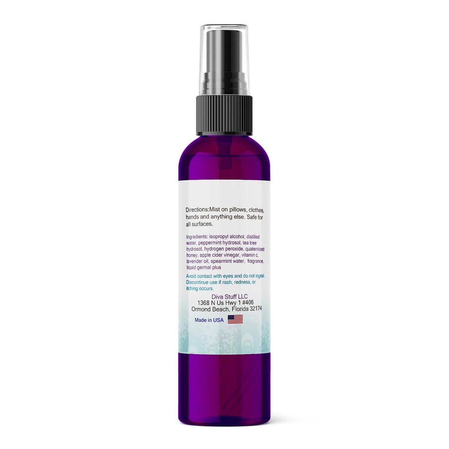 Pillow Mist - Promotes Clear Skin & Protects from Acne-Causing Funk, Cleans Pillows, Hands & Sheets - Aromatherapy Spray for Relaxation & Sleep, Made in USA (Lavender, Dual Pack, 4 oz Each)