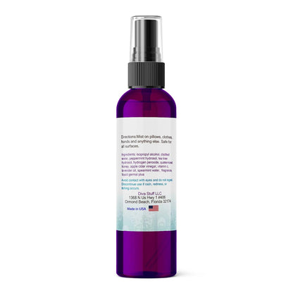 Pillow Mist - Promotes Clear Skin & Protects from Acne-Causing Funk, Cleans Pillows, Hands & Sheets - Aromatherapy Spray for Relaxation & Sleep, Made in USA (Lavender, Dual Pack, 4 oz Each)