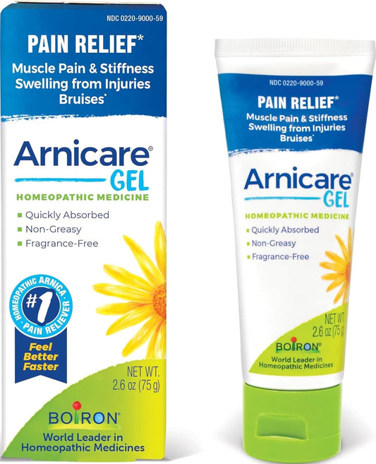 Arnicare Gel for Relief of Joint Pain, Muscle Pain, Muscle Soreness, and Swelling from Bruises or Injury - Non-greasy and Fragrance-Free - 2.6 oz