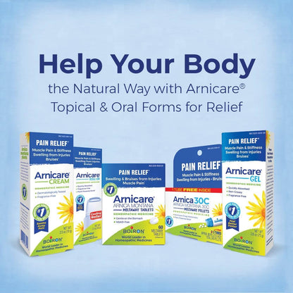 Arnicare Gel for Relief of Joint Pain, Muscle Pain, Muscle Soreness, and Swelling from Bruises or Injury - Non-greasy and Fragrance-Free - 2.6 oz