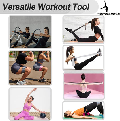 at Home Pilates Essentials Kit for Women,11pcs Pilates Kit for Home Workouts Women,Pilates Kit for Home Workouts Women,Pilates Ball and Ring Set,Pilates Accessories for Home Workouts