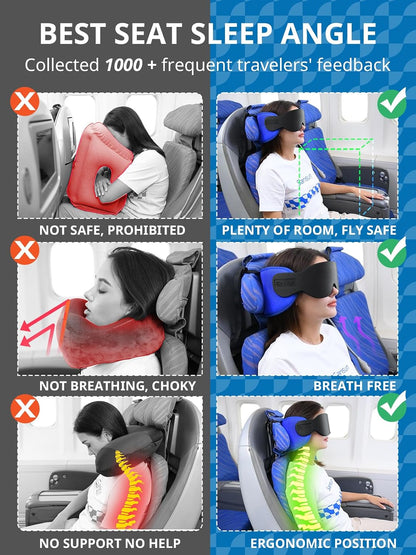 Travel Pillows for Airplanes, Stable Head Support, Travel Essential
