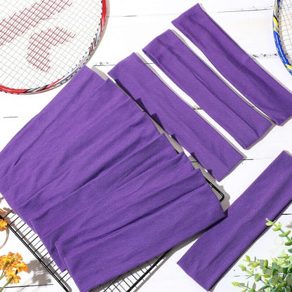 12 Pack Sport Headbands for Women Elastic Soft Fabric Hair Bands Sweatbands for Yoga Gym Running Workouts Daily Use(Black)