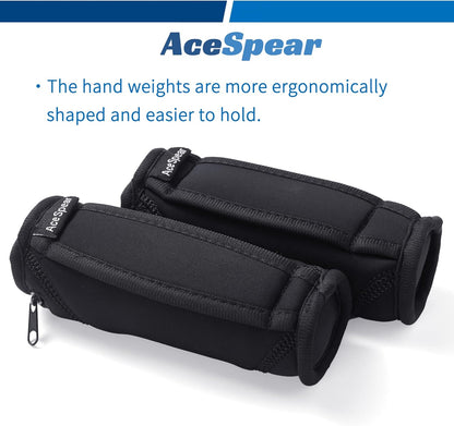 Hand Weights for Women Men 1lb 2lbs 3lbs 4lbs Soft Dumbbells of 2, Detachable Walking Weight for Aerobics, Jogging, Running