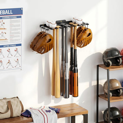 Wall Mounted Home Gym Equipment Storage Rack, Cable Attachments, Lifting Belts, Jump Ropes and Chains