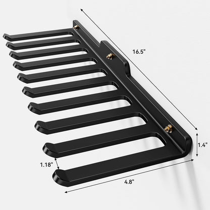 Wall Mounted Home Gym Equipment Storage Rack, Cable Attachments, Lifting Belts, Jump Ropes and Chains