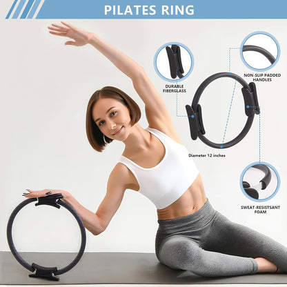 Pilates Kit, Home Pilates Workout Kit for Women, Pilates Equipment