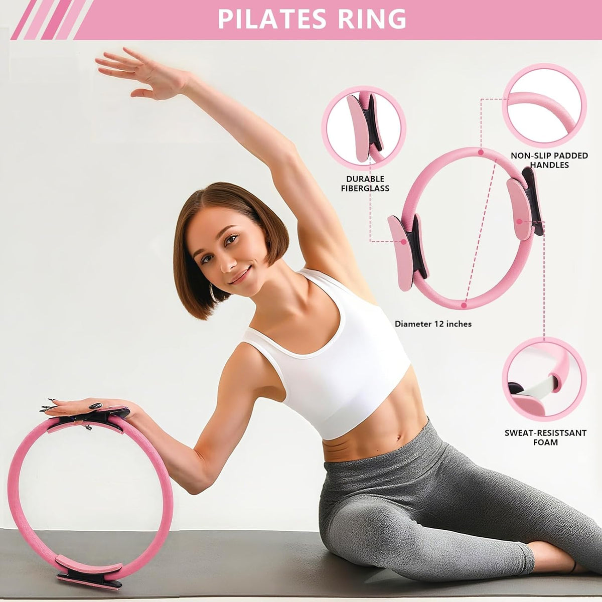 Pilates Kit, Home Pilates Workout Kit for Women, Pilates Equipment