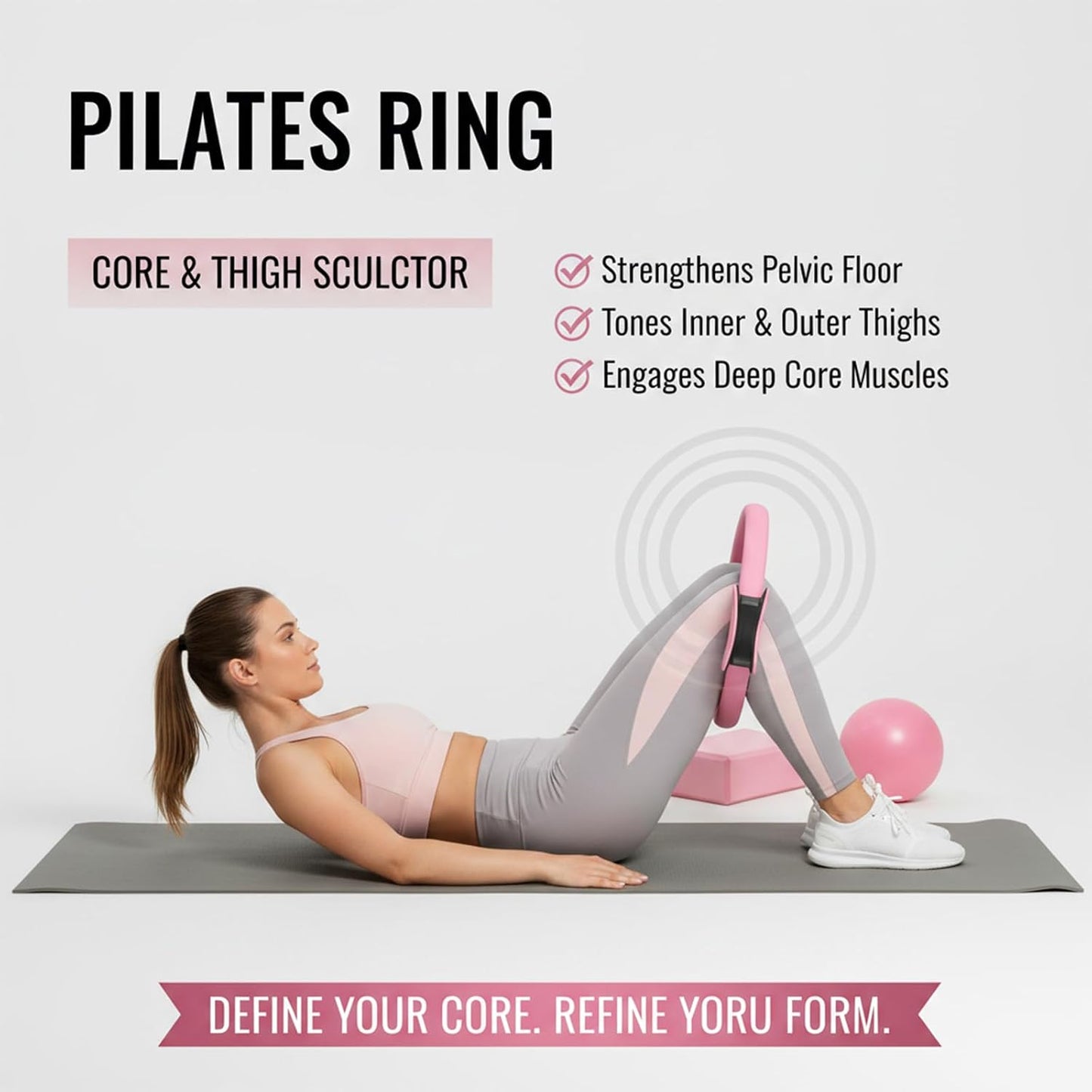 Pilates Kit, Home Pilates Workout Kit for Women, Pilates Equipment