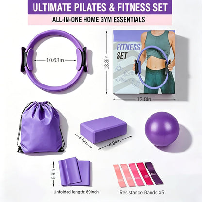 Pilates Kit, Home Pilates Workout Kit for Women, Pilates Equipment