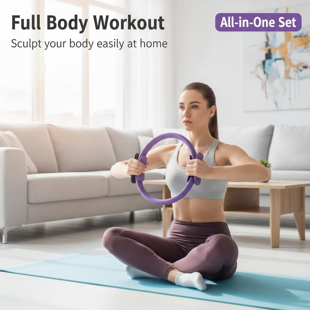 Pilates Kit, Home Pilates Workout Kit for Women, Pilates Equipment