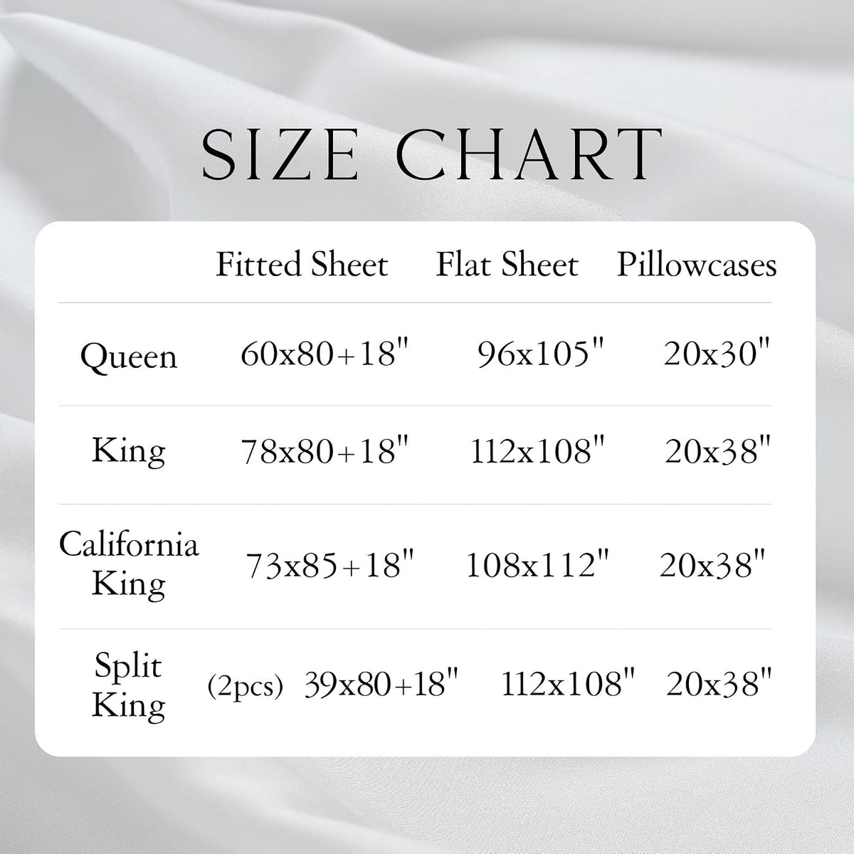 Luxury Bamboo Viscose King Size Pillowcase Set