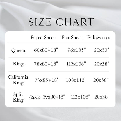 Luxury Bamboo Viscose King Size Pillowcase Set