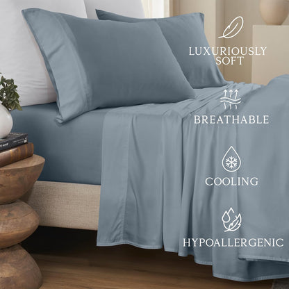 Luxury Bamboo Viscose King Size Pillowcase Set