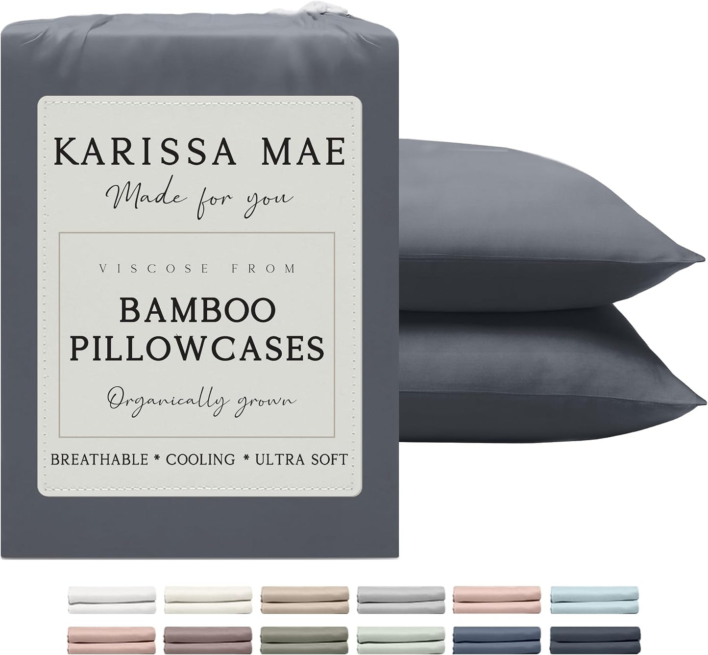 Luxury Bamboo Viscose King Size Pillowcase Set