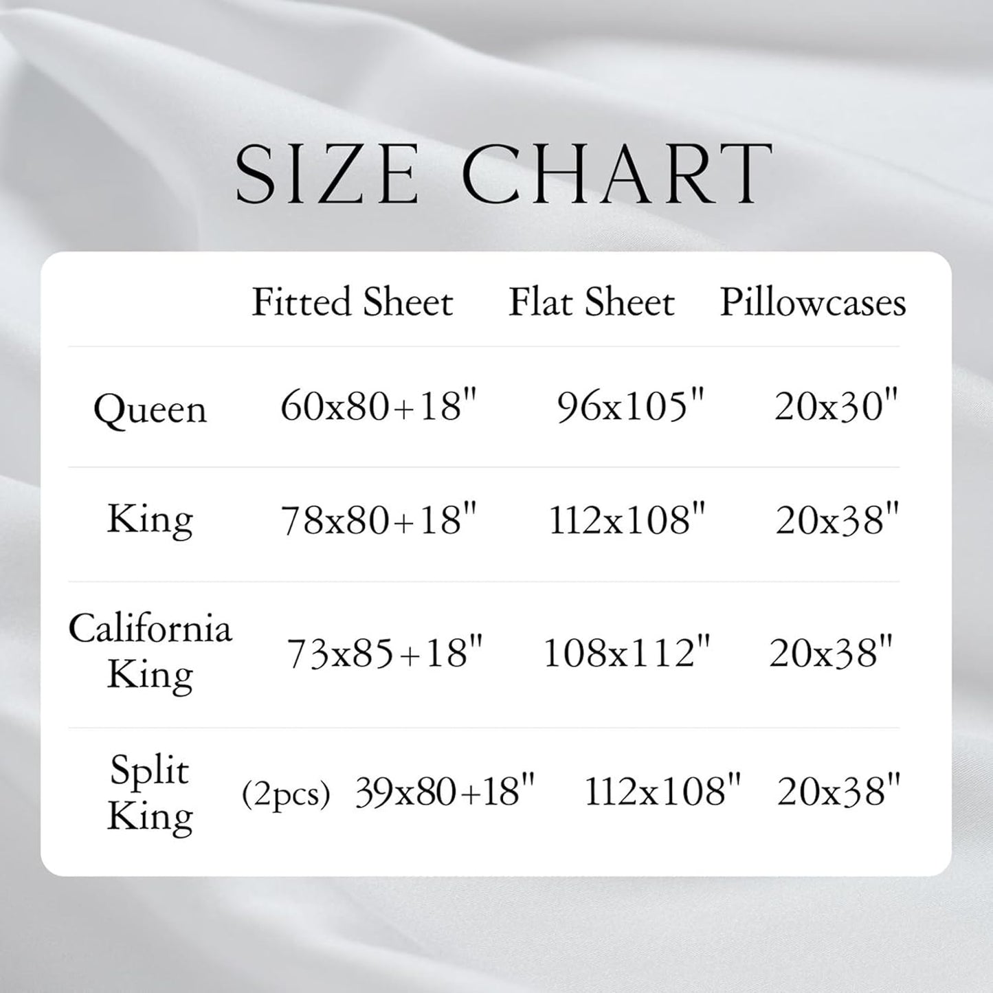 Luxury Bamboo Viscose King Size Pillowcase Set
