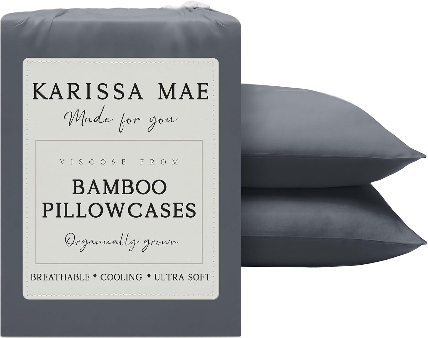 Luxury Bamboo Viscose King Size Pillowcase Set
