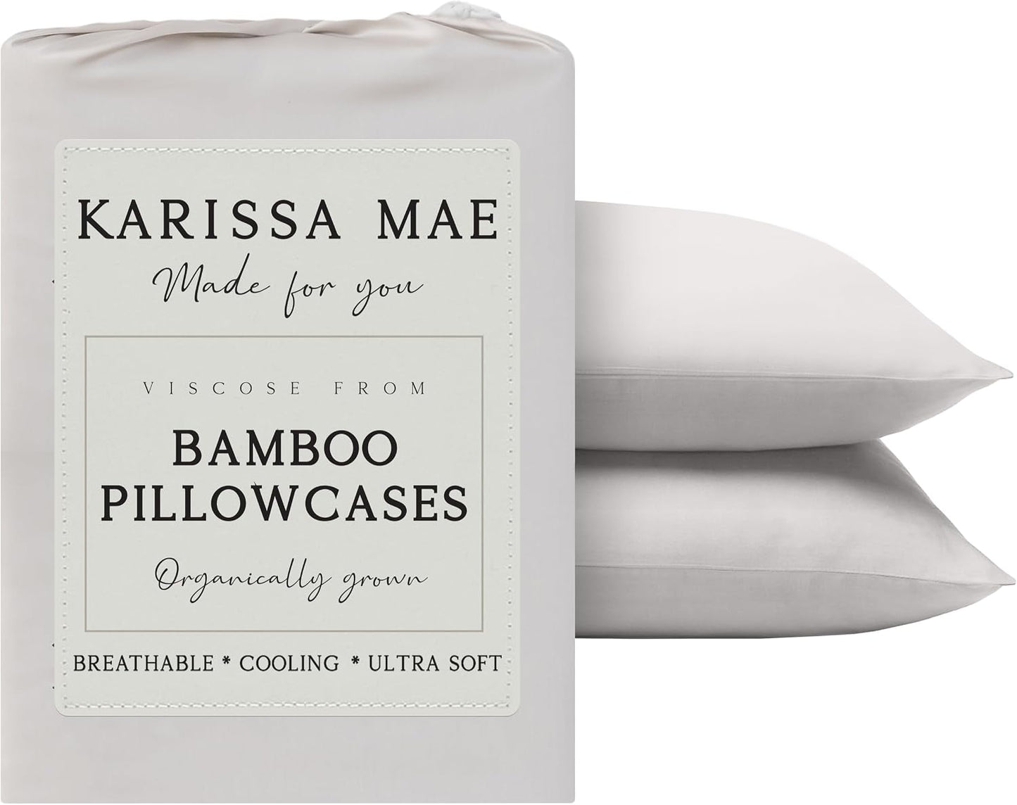Luxury Bamboo Viscose King Size Pillowcase Set