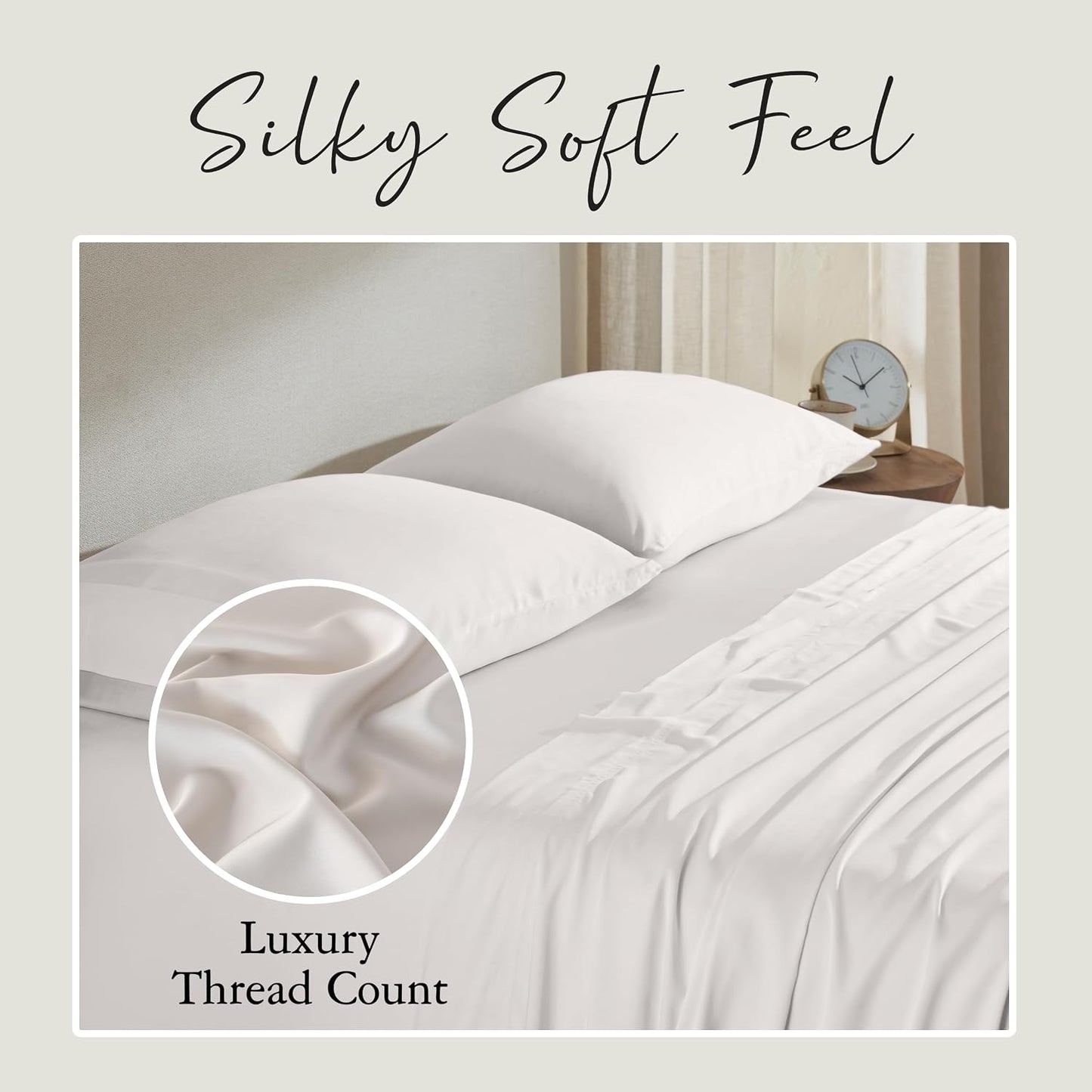 Luxury Bamboo Viscose King Size Pillowcase Set