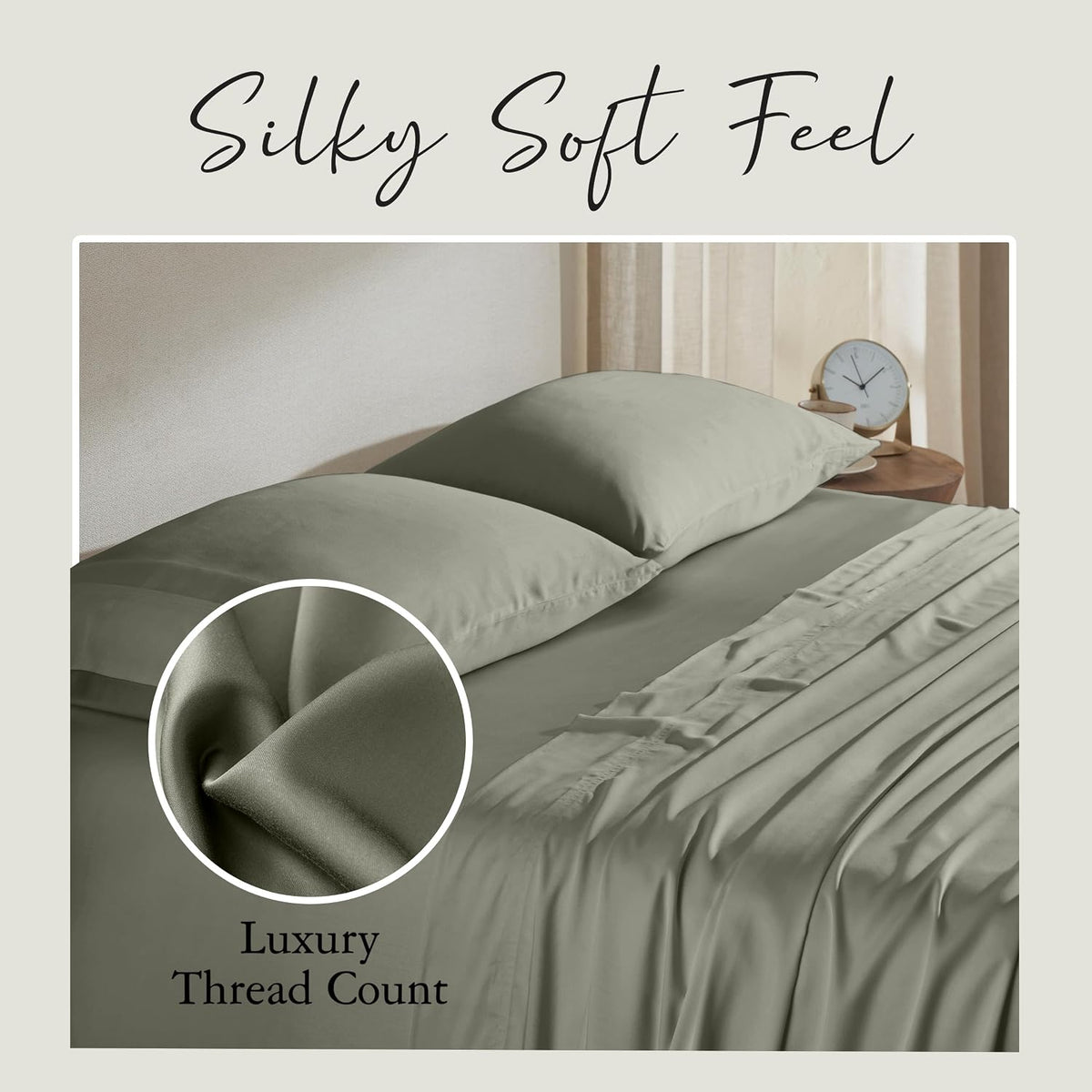 Luxury Bamboo Viscose King Size Pillowcase Set