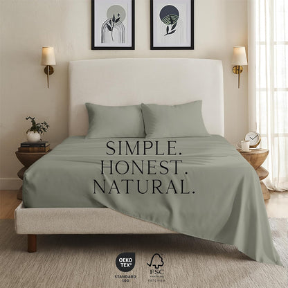 Luxury Bamboo Viscose King Size Pillowcase Set