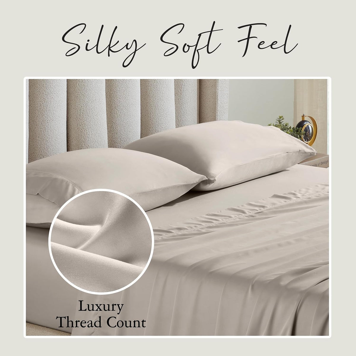 Luxury Bamboo Viscose King Size Pillowcase Set