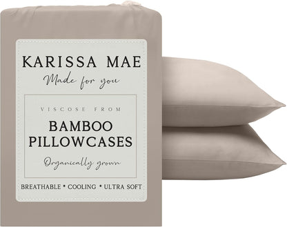 Luxury Bamboo Viscose King Size Pillowcase Set