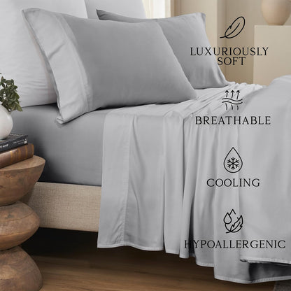 Luxury Bamboo Viscose King Size Pillowcase Set