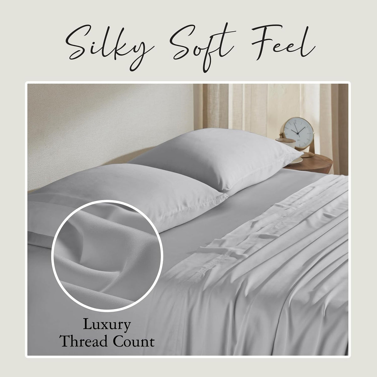Luxury Bamboo Viscose King Size Pillowcase Set