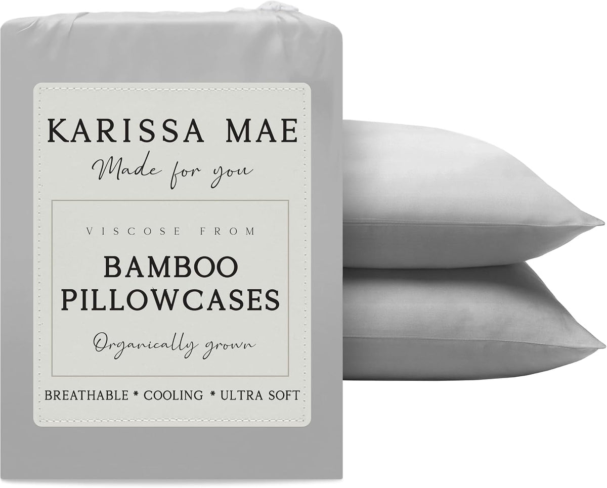Luxury Bamboo Viscose King Size Pillowcase Set