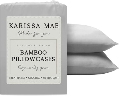 Luxury Bamboo Viscose King Size Pillowcase Set