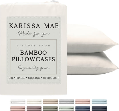 Luxury Bamboo Viscose King Size Pillowcase Set