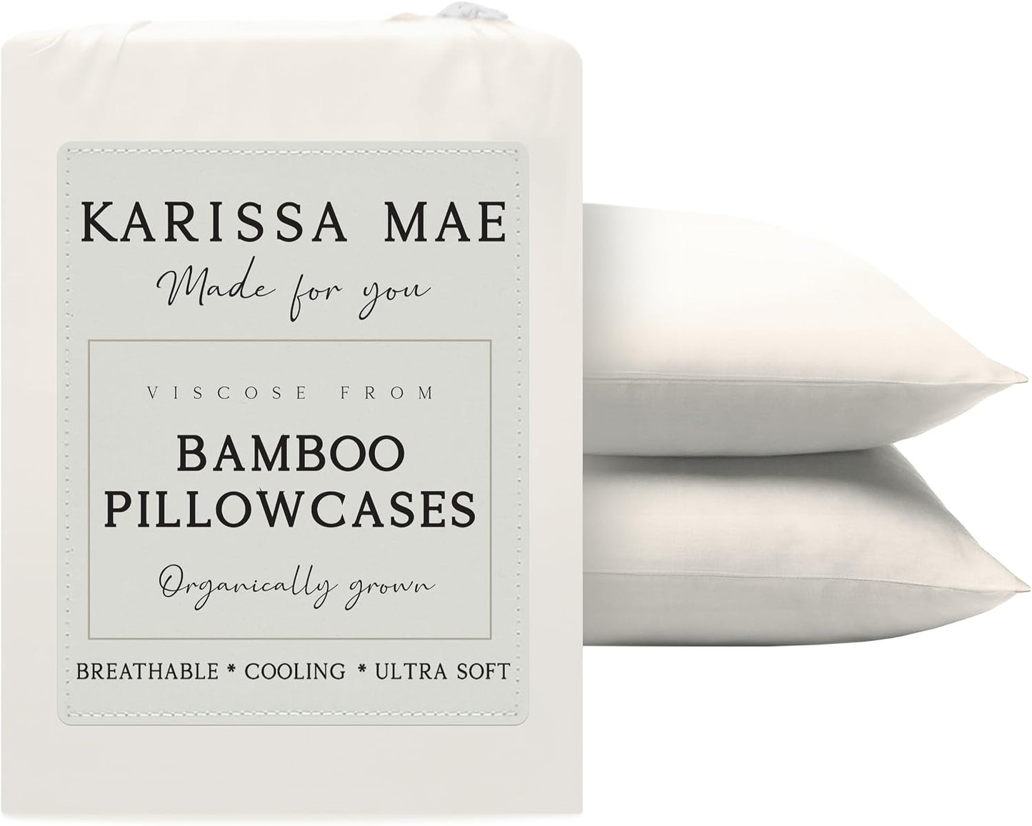 Luxury Bamboo Viscose King Size Pillowcase Set