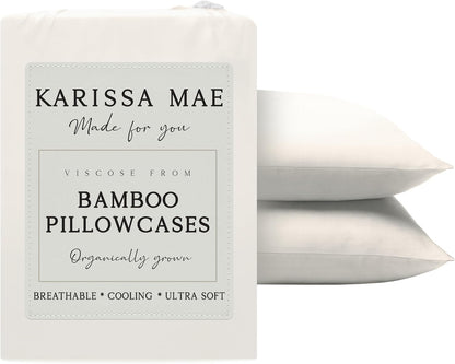 Luxury Bamboo Viscose King Size Pillowcase Set